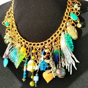 Beautifully bold vintage repurpose stmnt necklace